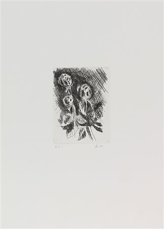 Morlotti Ennio Senza titolo incisione su carta, cm. 35x25 (lastra cm....