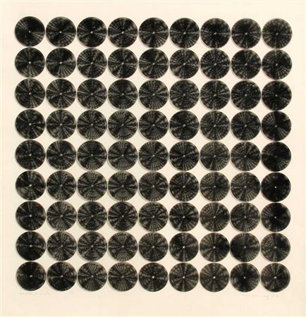 WILDING LUDWIG Multiple nr.25 1967 zincografia su cartoncino cm. 50 X 60...