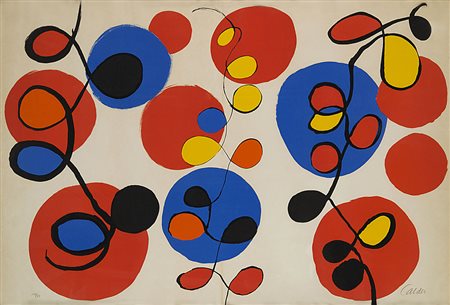 Alexander Calder (Lawton 1898 - New York 1976) - "Ballons et cerfs volants"...