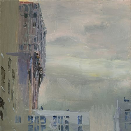 Velasco Vitali (Bellano 1960) - "Angolo" 2011 olio su tela, cm 50x50 Firmato...
