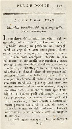 Filosofia - Compagnoni, Giuseppe La chimica per le donne Venezia, Tipografia...