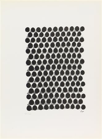 Gastone Biggi, Senza titolo, 1967, litografia su carta, cm. 33x24, es....