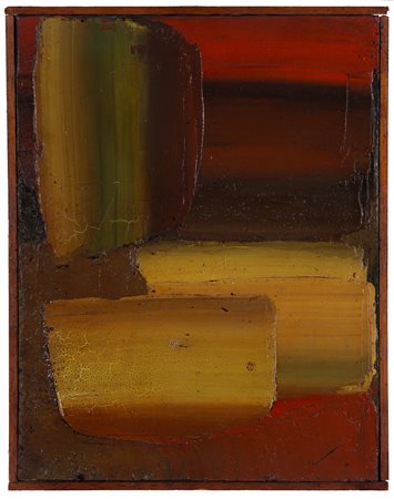 ALFREDO CHIGHINE (1914-1974)Forme gialle, 1969 Olio su telaCm 35x27Firma,...