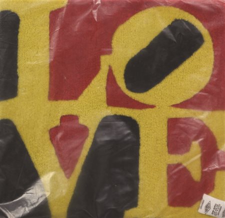 Robert Indiana, Robert Indiana's LOVE RUG, tappetino, cm. 38,1x38,1,...