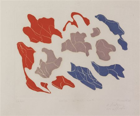 Giulio Turcato, Senza titolo, 1968, incisione su carta, cm. 50x65 (lastra cm....