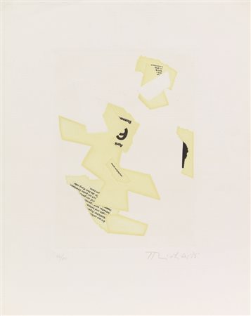 Gerhard Richter, Senza titolo, 1975, incisione su carta, cm. 55x43,5 (lastra...