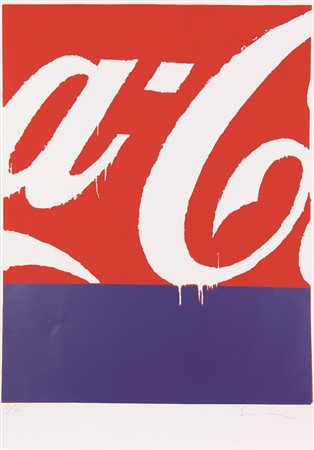 Mario Schifano, Coca-Cola, serigrafia su carta Fabriano, cm. 100X70, es....