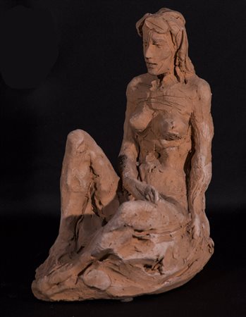 ANTONIO SODO (1943)Senza TitoloScultura in terracottaCm 28x24x15Firma incisa...