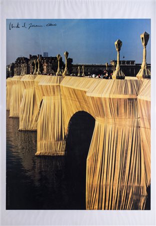 CHRISTO &amp; JEANNE-CLAUDE (1935)De Pont Neuf Wrapped, 1985Fotografia offset...
