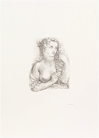 Francesco Messina, Senza titolo, incisione su carta, cm. 70x50 (lastra cm....