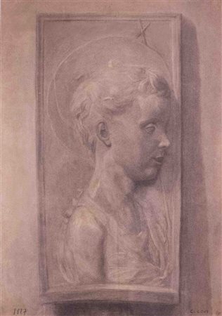 Carlo Levi (Torino 1902 - Roma 1975), Figura, 1927 Carboncino su carta, cm 65...