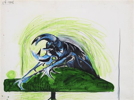 Graham Sutherland (Londra 1903 - 1980) "Study for bestiare, Beetle" 1968...