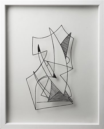 Remo Bianco (Milano 1922 - 1988) "3D" tecnica mista su fogli di plastica...