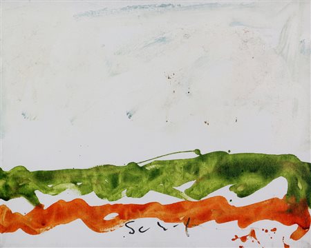 Mario Schifano, Senza titolo, 1979-1980, smalto su tela, cm. 40x50, firmato...