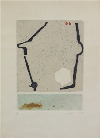 Giuseppe Santomaso, Senza titolo, 1967, acquaforte su carta, es. 50/50, cm....