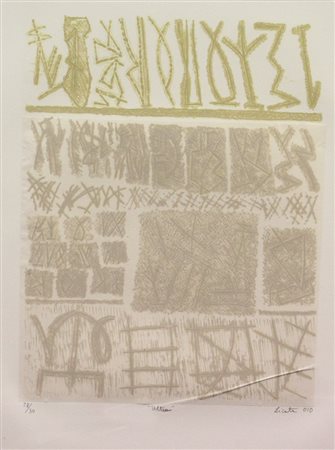 Riccardo Licata, Ultra, 2010, incisione e collage su carta, cm. 63x48, es....