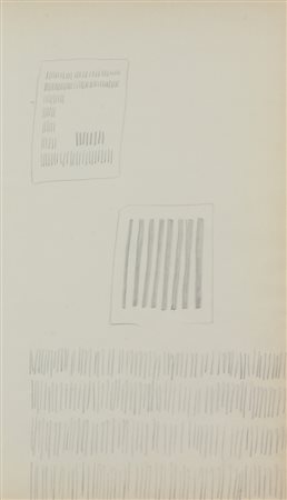 Arturo Vermi, Diario, 1964, matita su carta, cm. 49,5x28,5, certificato di...