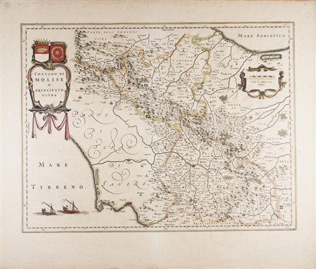 Willem Janszoon Blaeu Johann Blaeu Contado di Molise et principato ultra.1640...