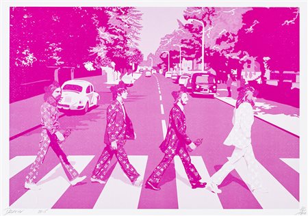 DEATH NYC (1979) Pink crossing, 2015 Serigrafia Cm 32x45 Firma, datazione e...