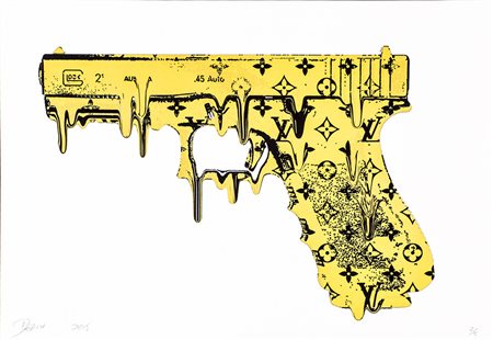 DEATH NYC (1979) Glock Yellow Melt, 2015 Serigrafia Cm 32x45 Firma, datazione...