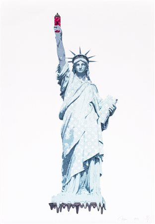 DEATH NYC (1979) Liberty, 2012 Serigrafia Cm 45x32 Firma, datazione e...