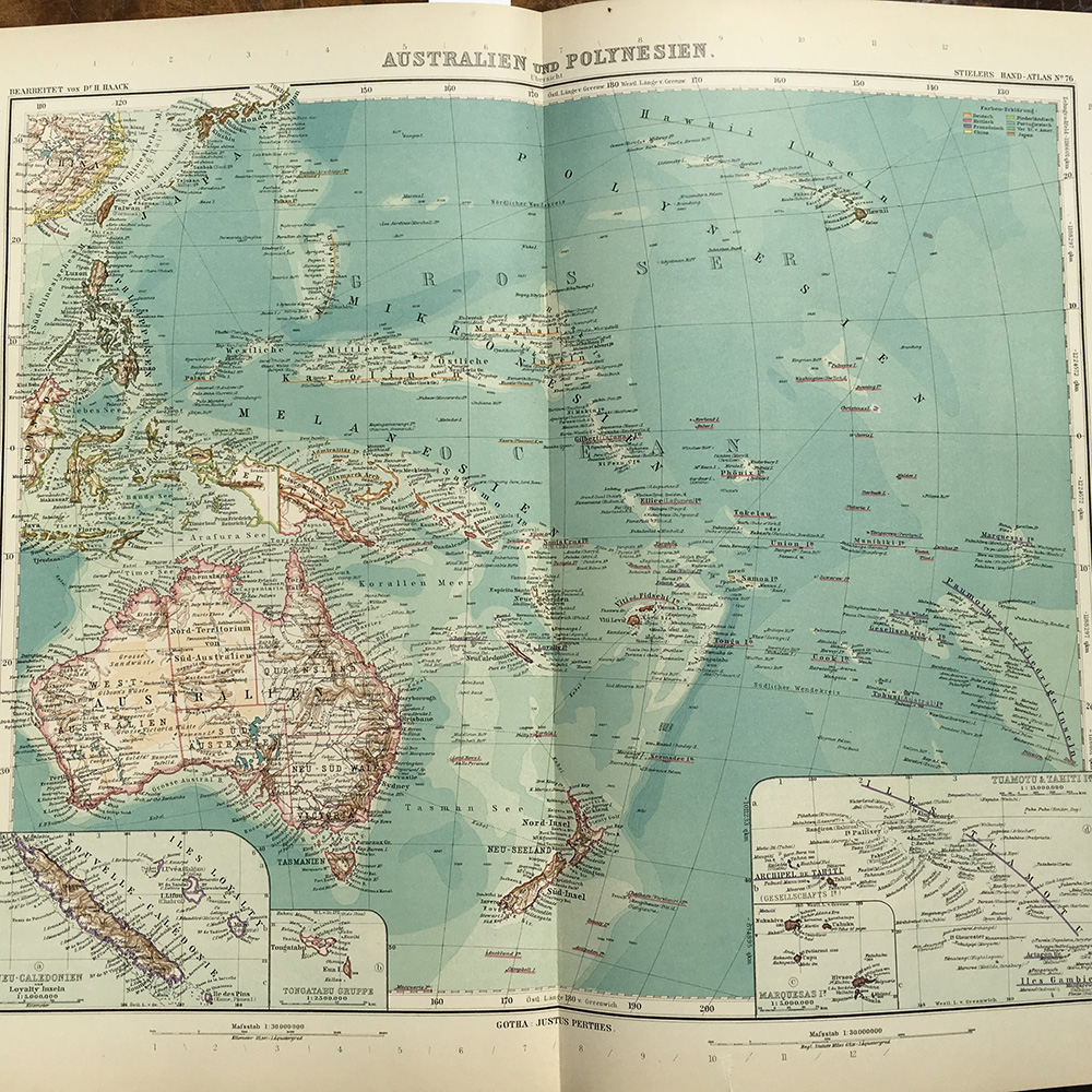 STIELER, Adolfo. Grande Atlante Geografico. Milano: H.O. Sperling, 1909.  Vol., Il Ponte Casa d'Aste