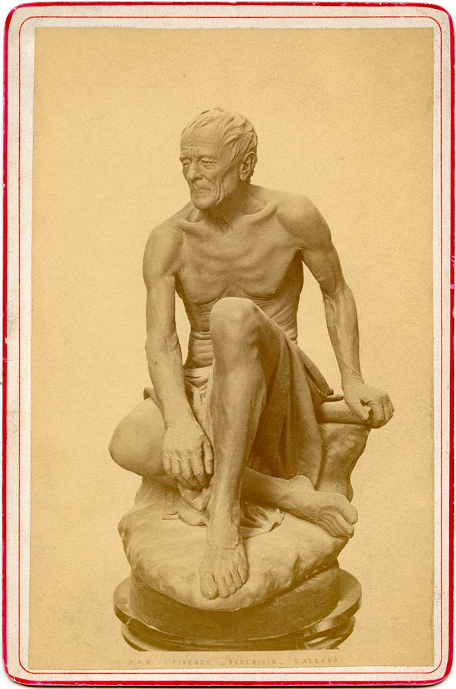 La vecchiaia” scultura di Salvatore Albano, Firenze ca. 1880, Bertolami  Fine Art