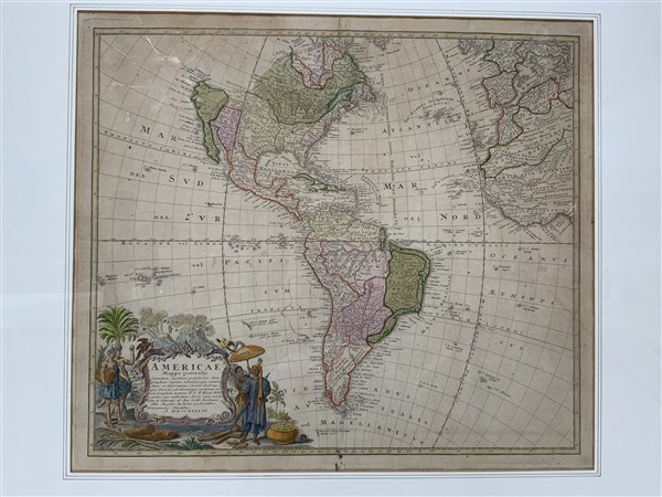 [CARTOGRAFIA] Americae Mappa Generalis. Norimberga: Homann Heirs, 1746 ...