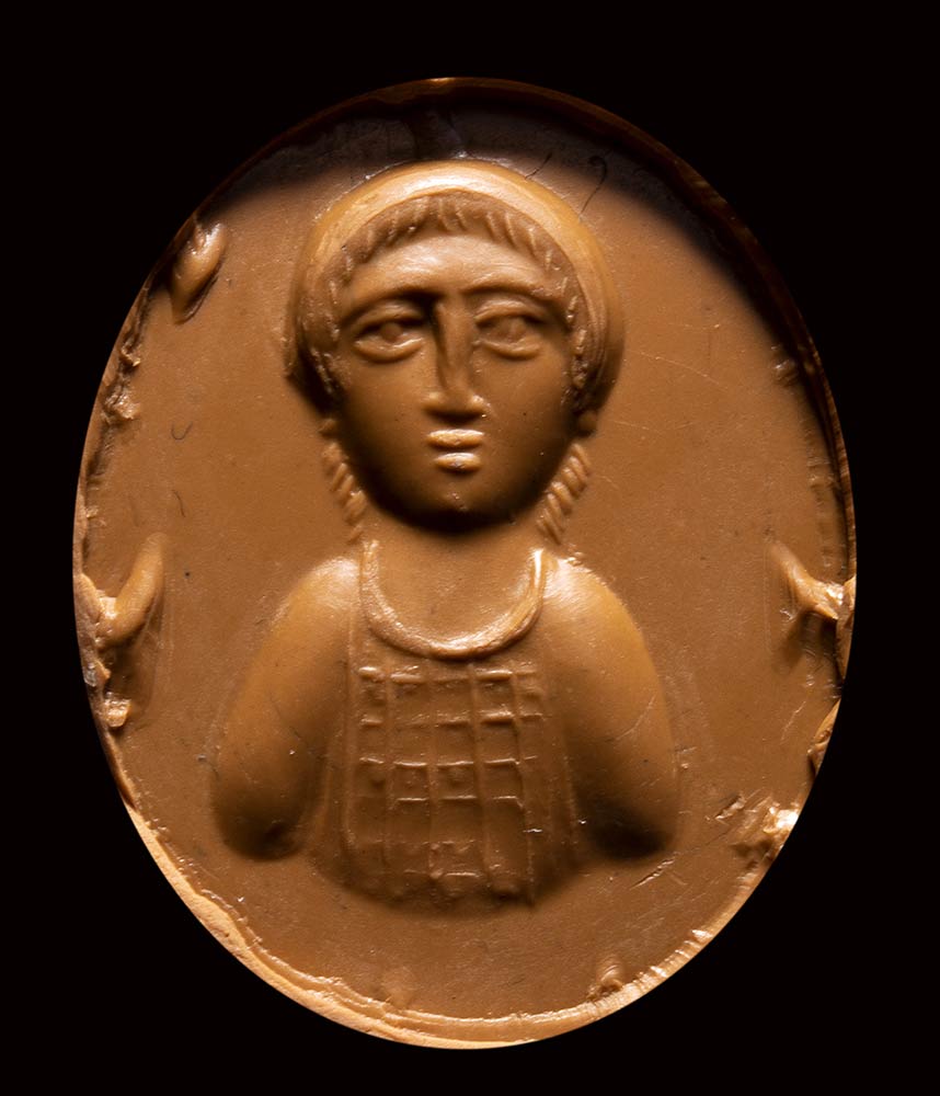 Marble head of an elderly woman, Roman, Late Republic or Early Augustan