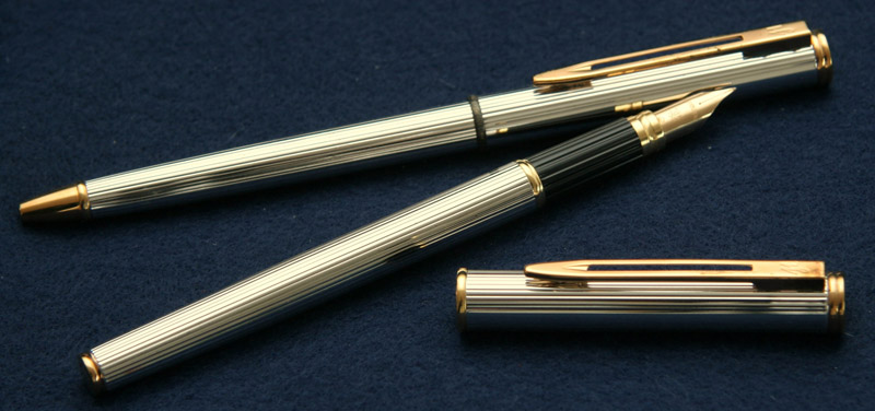 Waterman Executive stilografica con pennino oro 18 kt + penna a sfera -, Gazzi's Auction House