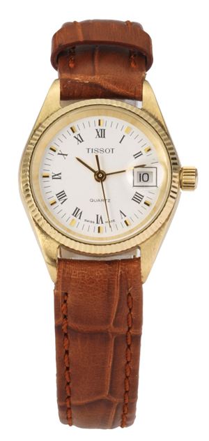 TISSOT Solo tempo oro giallo anni 80 donna Diametro 26 mm Cassa