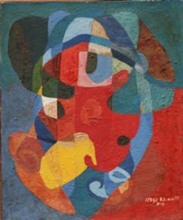 Poliakoff Serge Mosca 1900 Parigi 1969 "Composition polychrome" 1946, olio su...