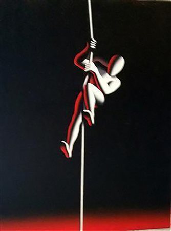 Mark Kostabi "Sospeso" - 2016 - Olio su tela - cm 100x70 - Autentica...