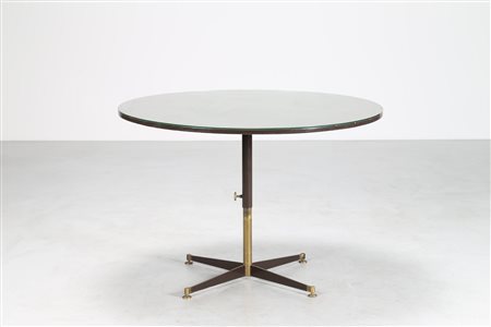 GARDELLA IGNAZIO (1905 - 1999) Tavolo ad altezza regolabile in metallo...