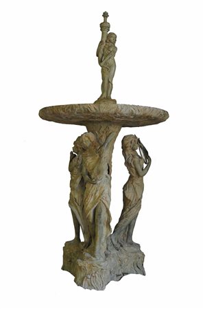 GRANDE FONTANA In bronzo Liberty cm.278x132