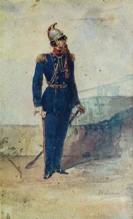 ERNEST MEISSONIER (1815 -1891) - 'FIGURA DI COLONELLO' (FIGURE OF COLONEL)...