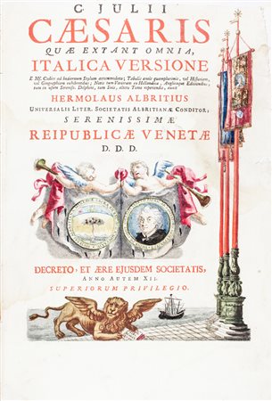 Caesar Gaius Julius, Quae extant omnia, Italica versione e ms. codice ad...