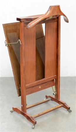 Servomuto da camera in legno e ottone dorato (lievi difetti)