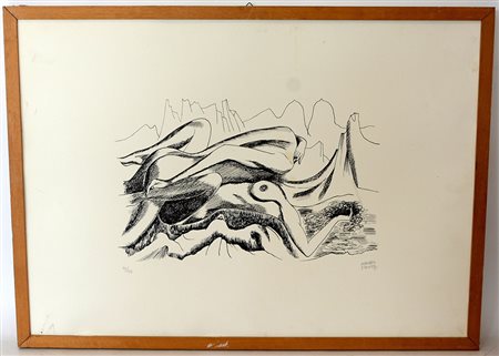 Maurice Henry. "Senza titolo" serigrafia (cm 50x70) esemplare 10/125, firmato...