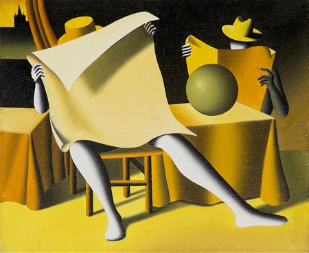 MARK KOSTABI (1960) Havanna Nights, 2009 Olio su tela cm 25x30 Firma, titolo,...