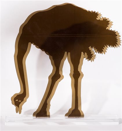 GINO MAROTTA (1935-2012) Natura Artificiale - Struzzo, 2010 Scultura in...