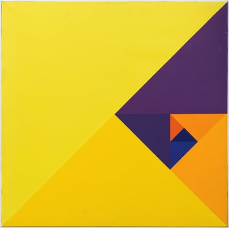 PIERO RISARI (1926-1986) 11/927, 1972 Acrilici su tela cm 60x60 Firma e...