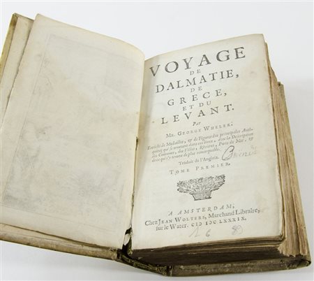 Libro: "Voyage de Dalmatie, de Grecie et du Levant" di G. Wheler, Amsterdam...