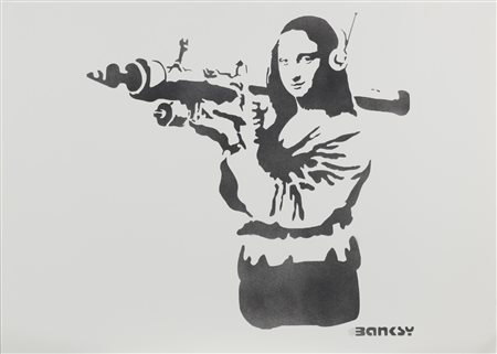 BANKSY (n. 1975) Senza titolo. . Litografia. Cm 70,00 x 50,00. 261/600....