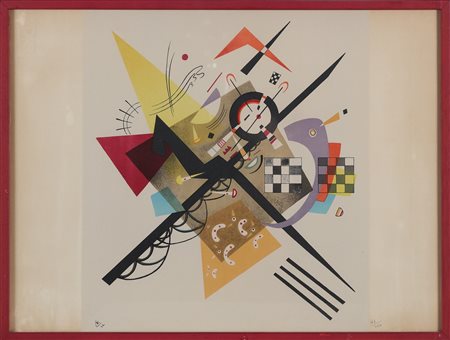 KANDINSKY WASSILY (1866 - 1944) Senza titolo. . 1922. Offset. Cm 50,00 x...