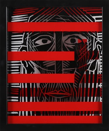 PALADINO MIMMO (n. 1948) Mari dell'Est. 2010. Serigrafia su plexiglass. Cm...