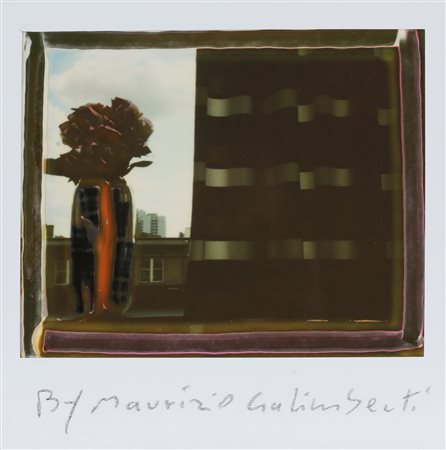 GALIMBERTI MAURIZIO (n. 1956) Room Flower 1. . Polaroid. Cm 10,00 x 10,00....