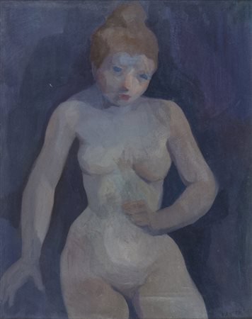 ELIANO FANTUZZI (Modena 1909 - Verona 1987) Nudo femminile, 1948 Olio su...