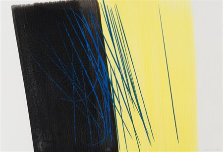 HANS HARTUNG (Lipsia1904 - Antibes 1989) Senza titolo, 1971 Tecnica mista su...