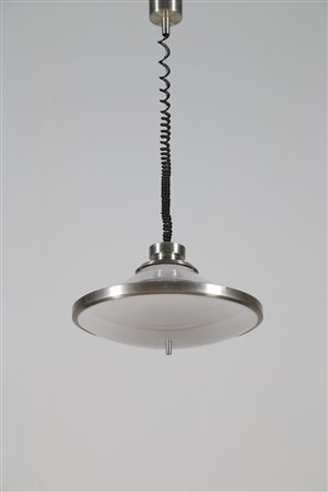 STILUX - MILANO Lampada a sospensione in alluminio e perspex, anni 70. -. Cm...
